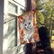 Edge Collections - 28" x 40" - Multicolor - Foreign White Cat Large House Flag Decorative Sleeve Pole Banner - 1 Piece